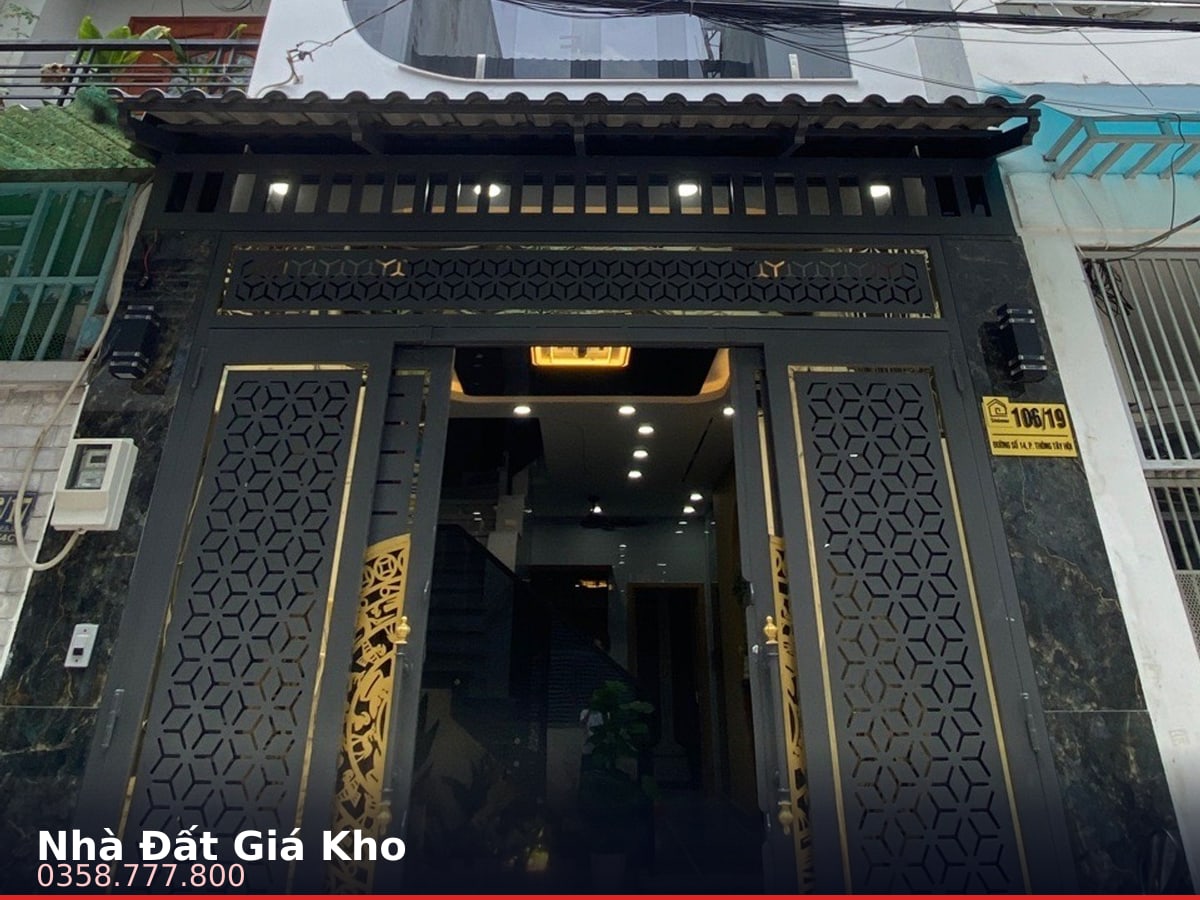 Nhà hẻm — Đường Số 14, Thông Tây Hội, Gò Vấp — 43m² · ngang 3.6m · 4 tầng — 7,4 tỷ