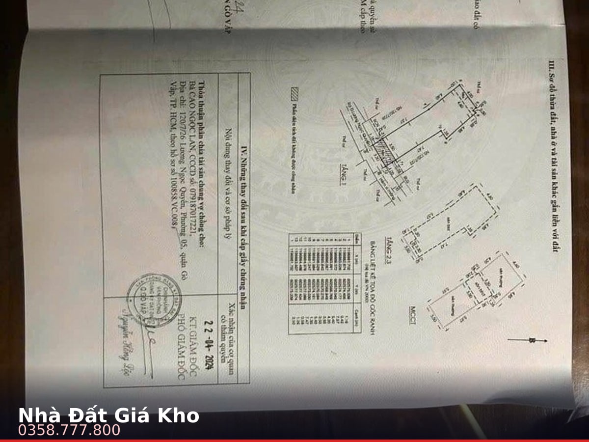 Nhà hẻm — Lương Ngọc Quyến, An Nhơn, Gò Vấp — 100m² · ngang 6.8m · 4 tầng — 13,9 tỷ