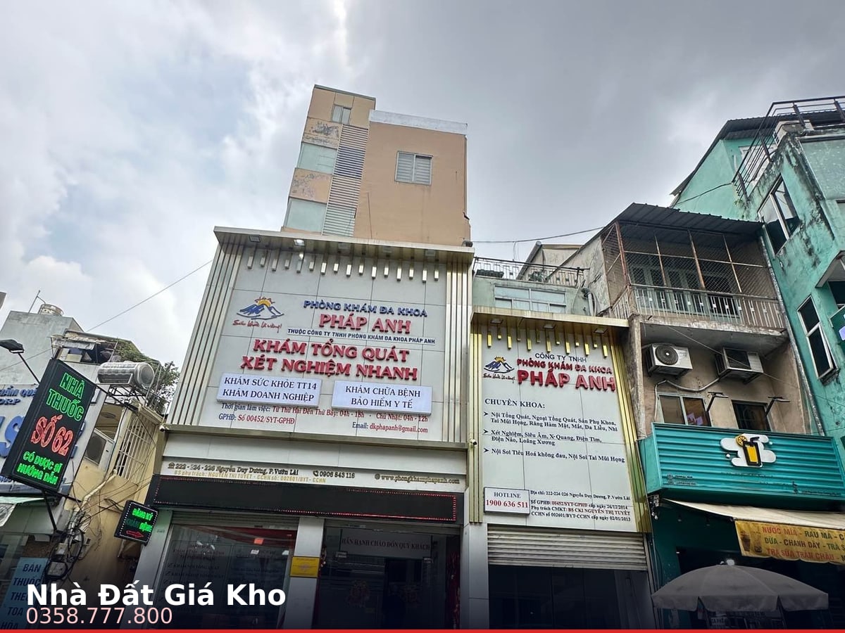 Nhà mặt tiền — Nguyễn Duy Dương, Vườn Lài, Quận 10 — 135m² · ngang 6.5m · 6 tầng — 53 tỷ