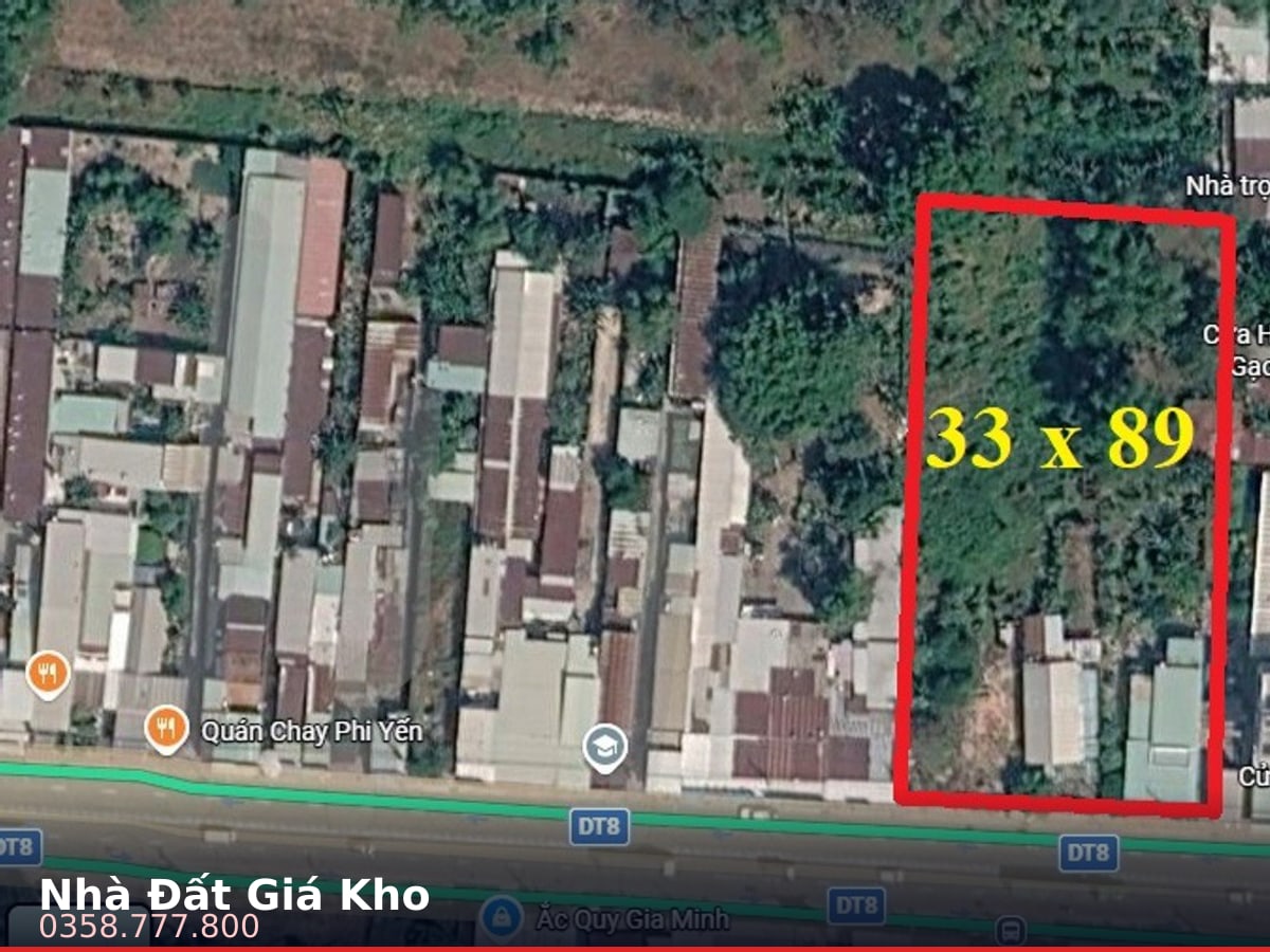 Nhà mặt tiền — Tỉnh Lộ 8, Bình Mỹ, Củ Chi — 2934m² · ngang 33m · 1 tầng — 125 tỷ